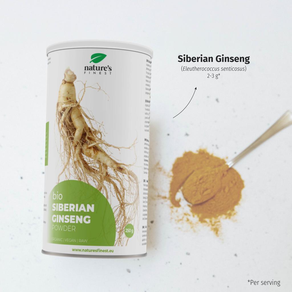 100% Organic Siberian Ginseng Powder - 250 G