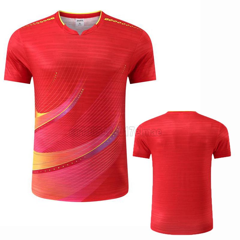 Magliette da Ping Pong Team Cina 2025 Personalizzate con Nome Gratuito Uomo Donna, Maglietta da Ping Pong per Bambini, Abbigliamento da Ping Pong, Magliette da Badminton