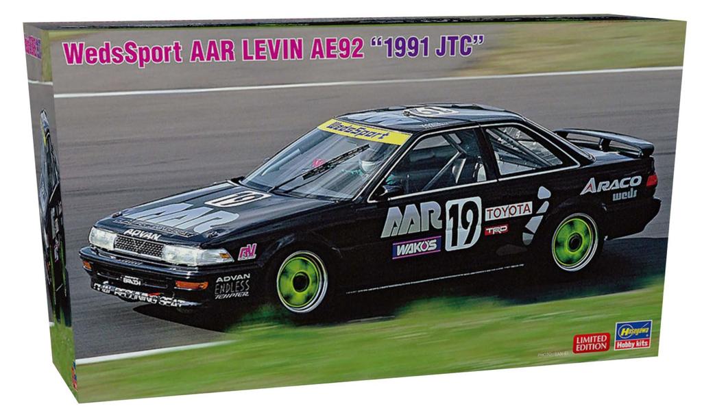 Hasegawa WedsSport AAR Levin AE92 1991 JTC Plastic Model Kit 20702 1/24