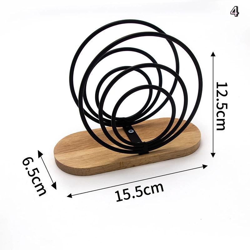 Creative Elegant Metal Cartoon Pattern Napkin Holder Paper Drawer Storage Bracket Organizer Dining Tabletop Accessory