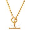 Yori New Retro Necklace Fashionable Versatile OT Clasp Design Simple Round Bead Choker DIY Production of Necklac Accessory