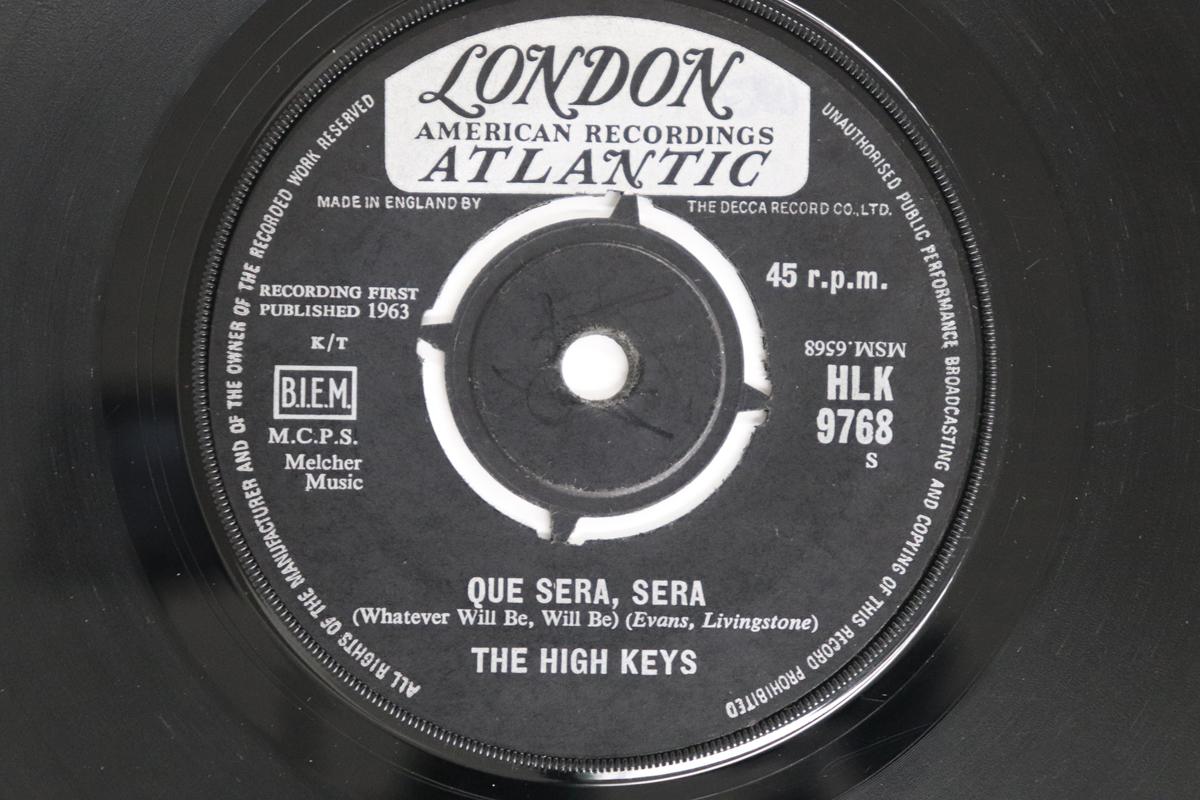 

7-дюймовая пластинка HIGH KEYS - Que Sera, Sera HLK9768 London Records 1963 UK Соул/Фанк Б/У