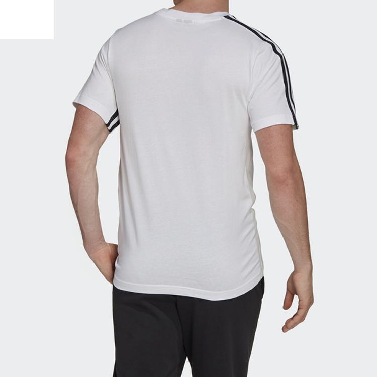 Adidas 3-Stripes Tape Tee Men Tops White FL3605