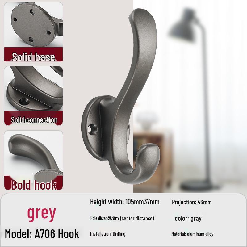 Wandmontierter Bohrloser Mantel- und Huthaken für Schuhschrank, Kleiderschrank und Eingangsbereich