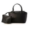 Kashkash Women's Double-Faced Mini Boston Bag with Pouch, Black, 10-00-01370
