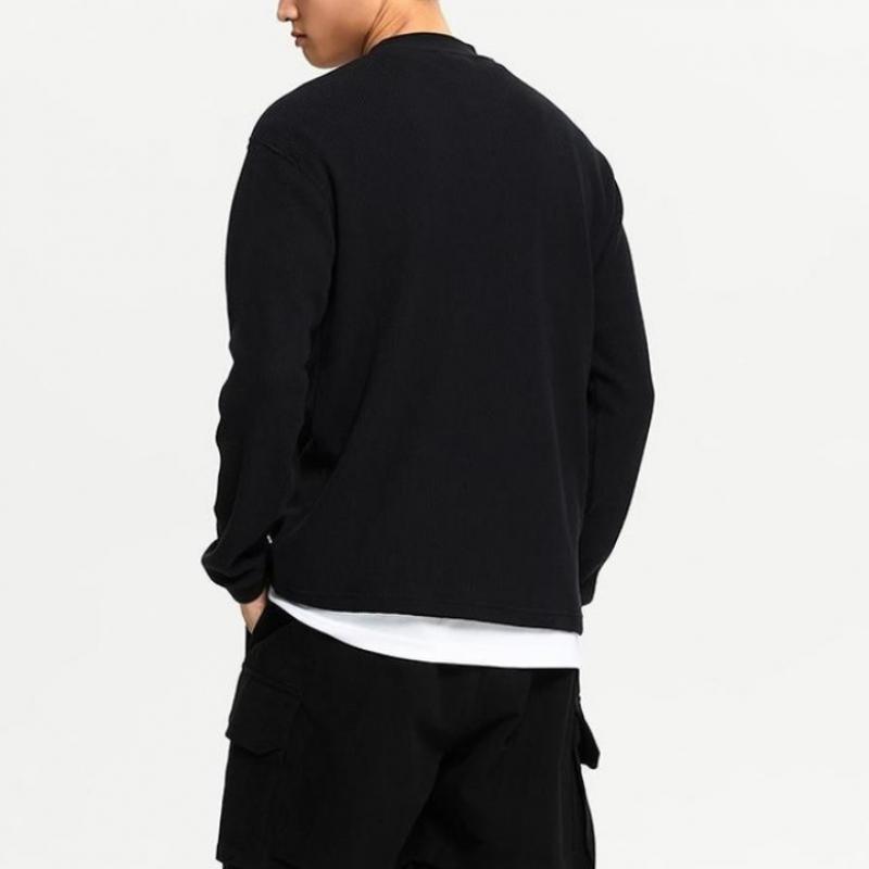 New Balance Vaflové tričko s dlouhým rukávem a výstřihem Henley mT43514men