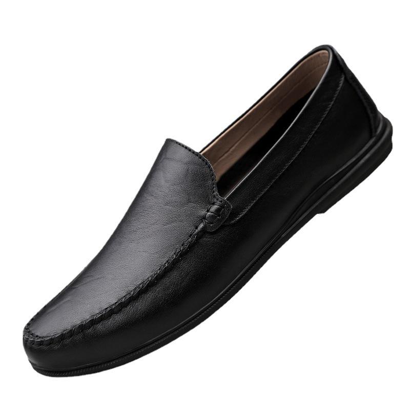 Leather Shoes Business Casual Shoes Soft Surface Leather Large Size Medium and Old Shoes Cowhide Tide Shoes