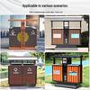 Stainless Steel Outdoor Waste Sorting Bin
