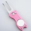 Folding Golf Green Repair Tool with Marker - Aluminum Handle