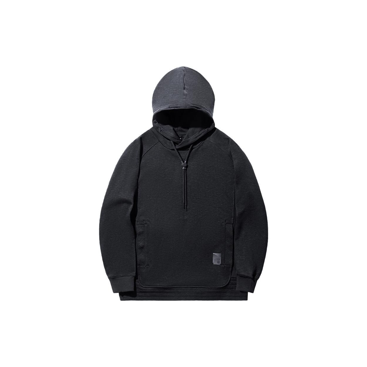 Li-Ning Men s Kung Fu Series Loose Hooded Sweatshirt Black AWDU303-1 L