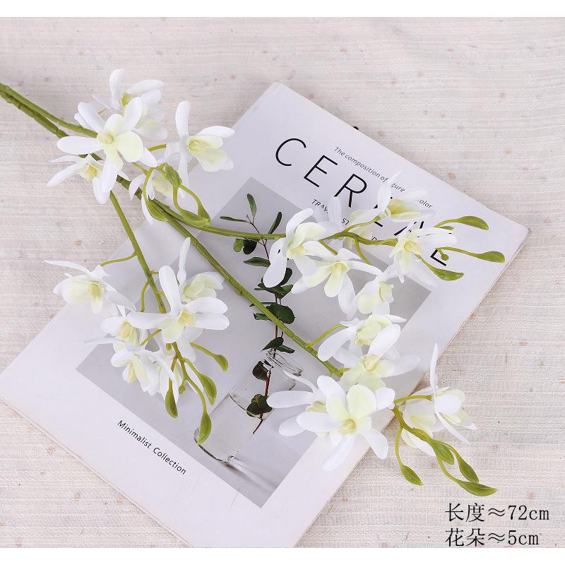 

Simulated mid-branch Wandai orchid 4-pronged mini cymbidium simulated flower