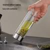 TOMIC Double-Layer Glass Tea Infuser Bottle