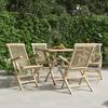VidaXL Folding Garden Chairs 4 Pcs Grey 56x61x89 Cm Teak Wood 3155070