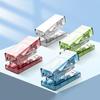 Stapler Transparent Labor-saving Flexible with Staples Book Order Plastic Mini Size Binder Desktop Stapler School Supplies