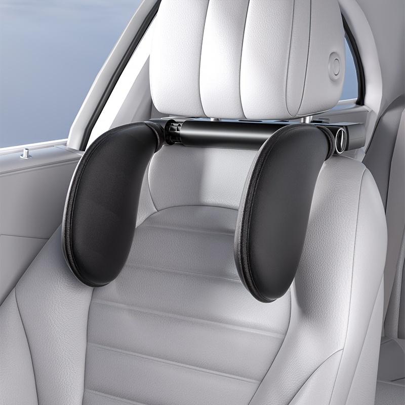 Cuscino Regolabile per Poggiatesta dell'Auto per Dormire di Lato - Ausilio per Dormire nei Viaggi a Lunga Distanza con Gancio Portaoggetti e Scatola per Aromaterapia