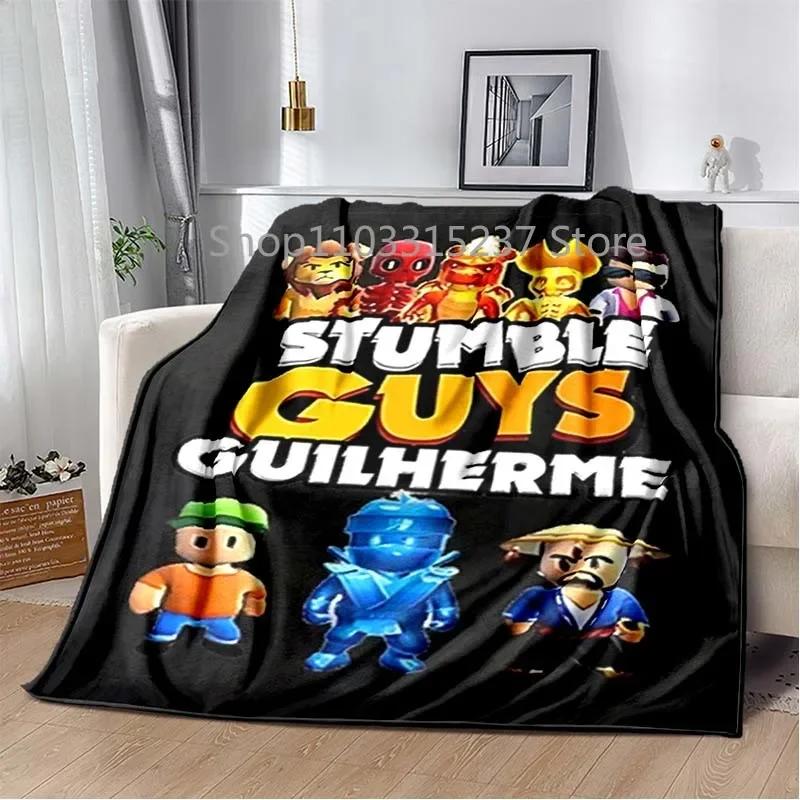 

Game Stumble-guys Blankets, Throw Blanket, для спальни, гостиной, дивана, кровати, офиса, автомобиля, подарок для геймера 75x90cm