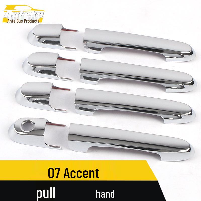 Accent Door Handle Armrest Bright Strip Decoration Sticker for 2007 Accent