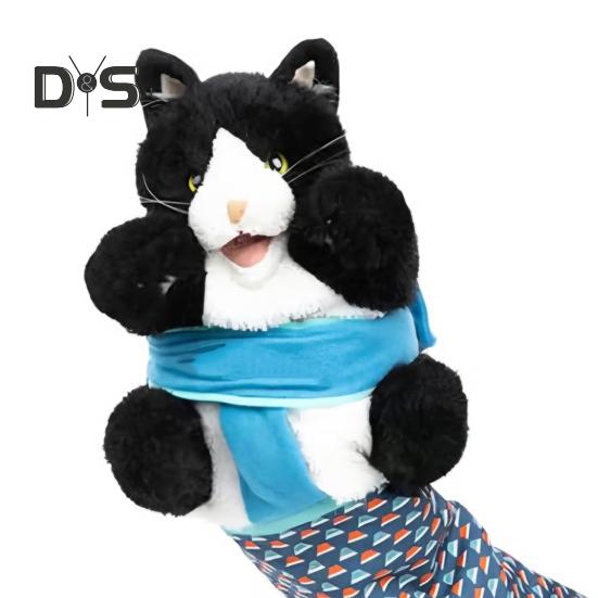 1Pc/2Pcs Cat Puppet Wrestler Toy Interactive Stuffed Animals Hand Puppet with Tough Padding for Safe Play Cat Wrestling Puppet Toy for Boredom-Busting