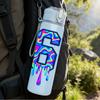 1PC Number 67 Colorful Graffiti Print 750ml Color Plastic Sports Water Bottle Leakproof Flip Straw Lid Suitable for Sports Office Home Use
