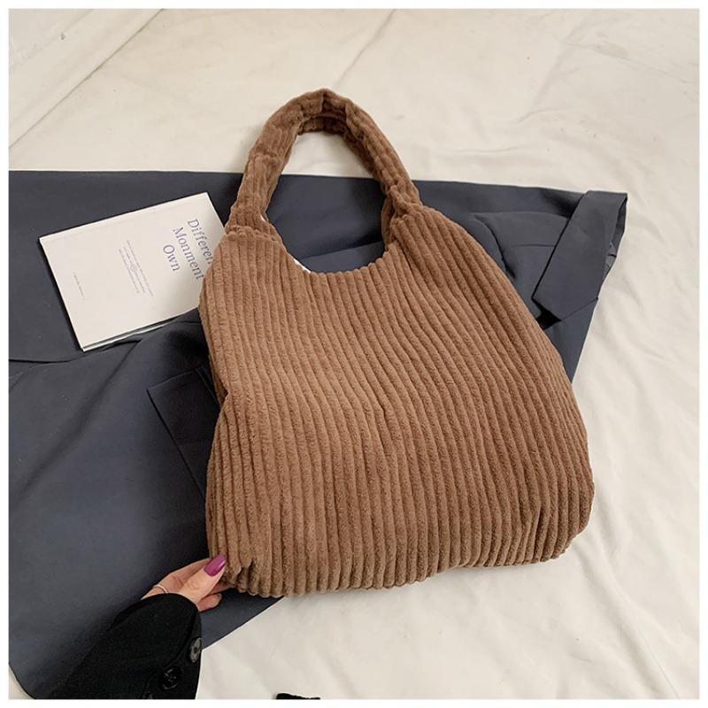 

Fashionable and Personalized Large-capacity Tote Bag Casual Handbag Simple Single-shoulder Armpit Bag коричневий