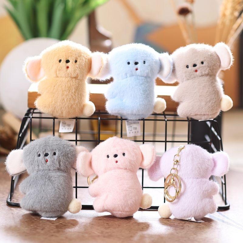 Cute Koala Keychain Plush Toy With Pp Cotton Filling For Bag Decor And Gifts