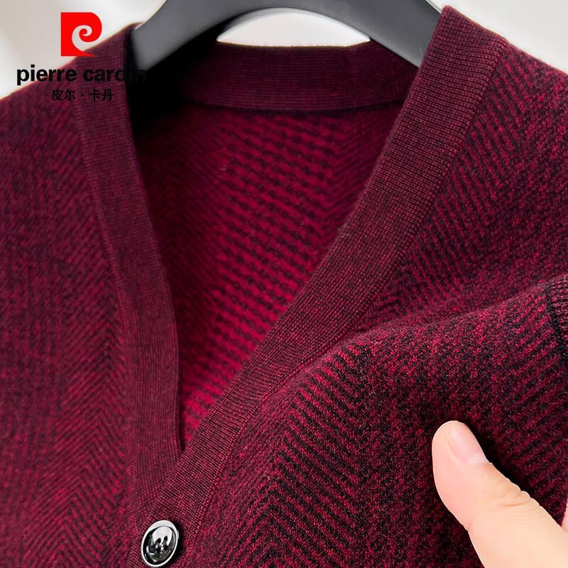 Pierre Cardin Herren 100% Wolle V-Ausschnitt Strickweste