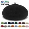 RongGuang High-Quality Winter Warm Unisex Wool Beret Hat for Sports and Fashion