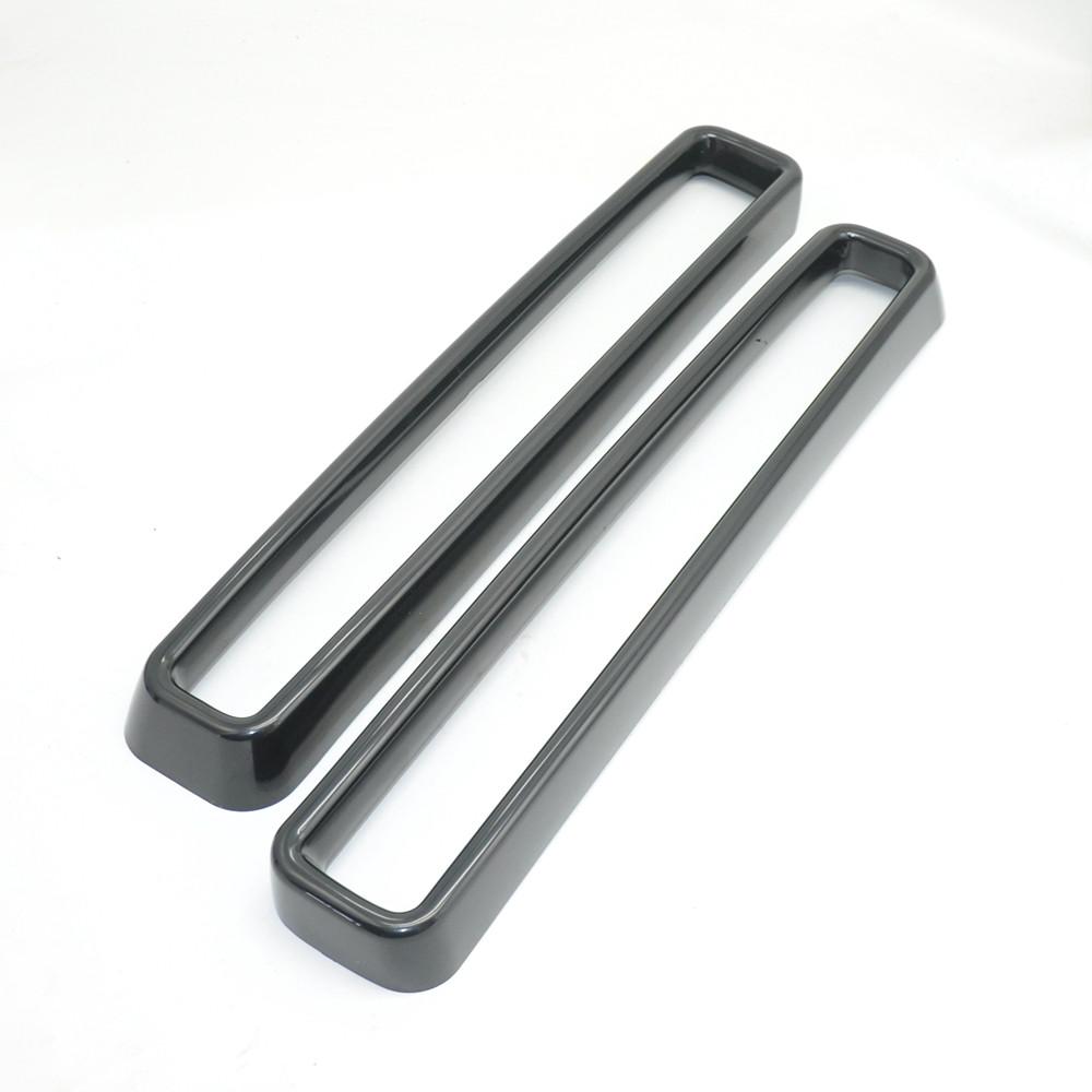 2pcs Red Front Grill Grille Erts Cover Trim for Dodge Challenger 2015-