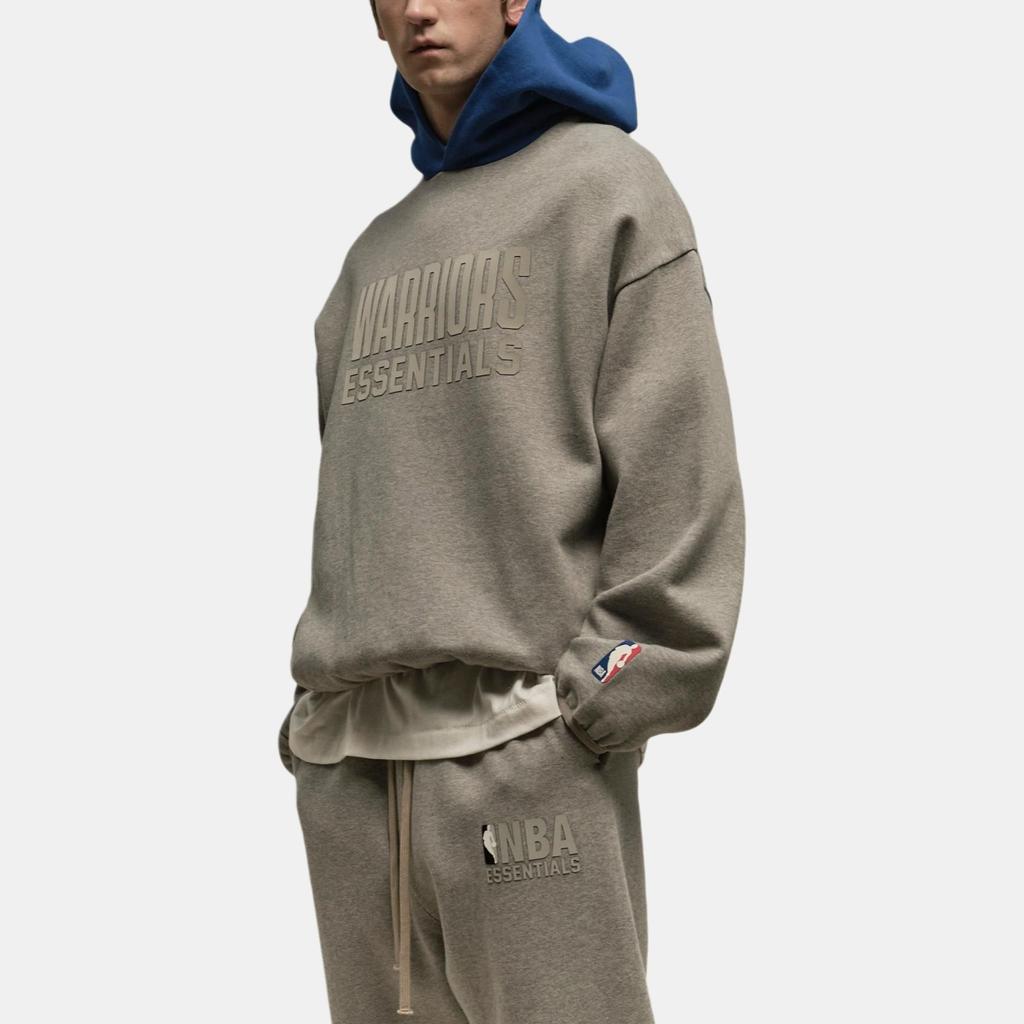 Fear of God Essentials x NBA Golden State Warriors Hoodie 'Grey Blue' Men's 192AL246502F