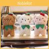 Adorable Plush Cherry Bear White Soft Stuffed Animal Keychain Cute Bag Charm