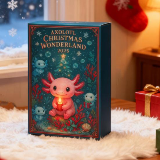 Christmas Salamander Advent Calendar Acrylic Hanging Salamander Decoration 24 Days Xmas Countdown Calendar Home Office Desktop Ornament