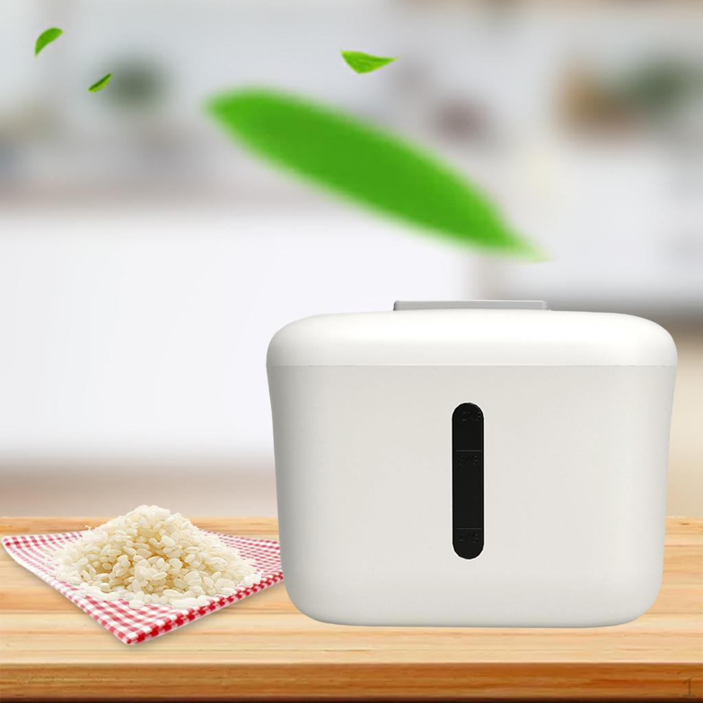 5L-6L Kitchen Rice Storage Bucket Seal Sliding Lid Grain Container Box Organizer Dispenser белый 1240₽