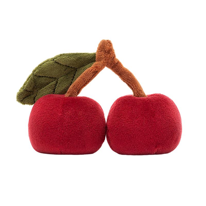 JELLYCAT Gourmet Series Wonderful Fruit Cherry Cute Fun Doll Plush Doll 9cm High