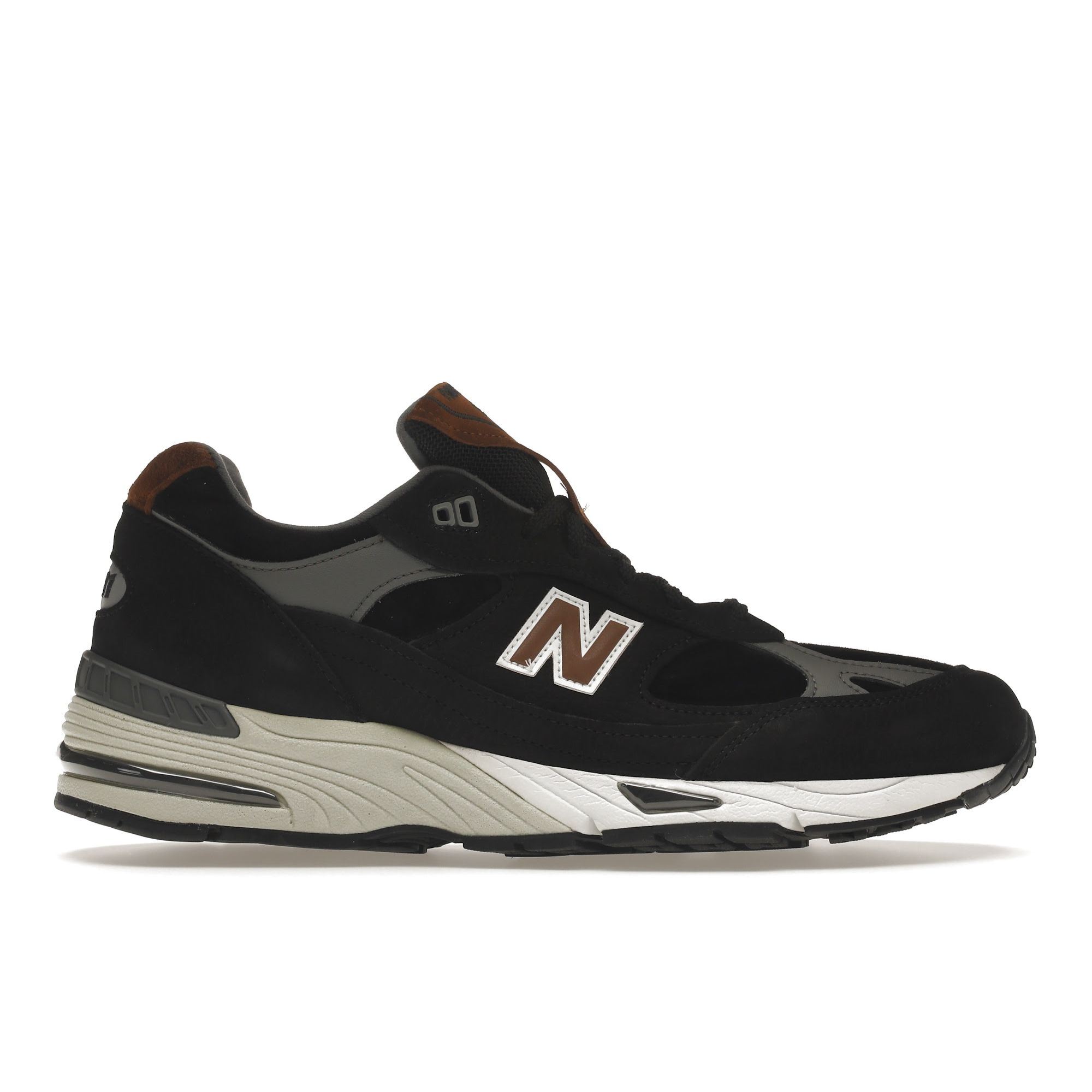 

New Balance 991 Made In England Черные коричневые мужские кроссовки M991KT