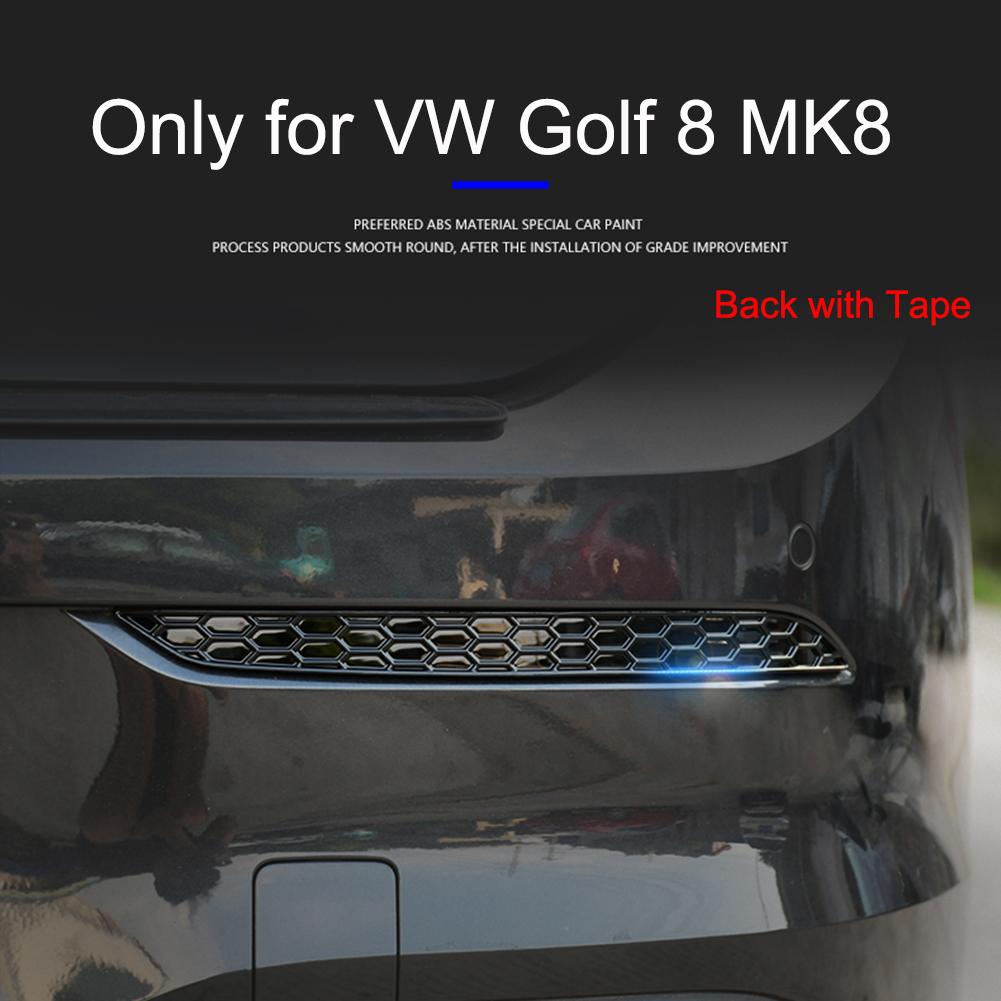 

Задний бампер в сотовом стиле, противотуманные фары, накладки на лампы для VW Golf 8 MK8, аксессуары 2022