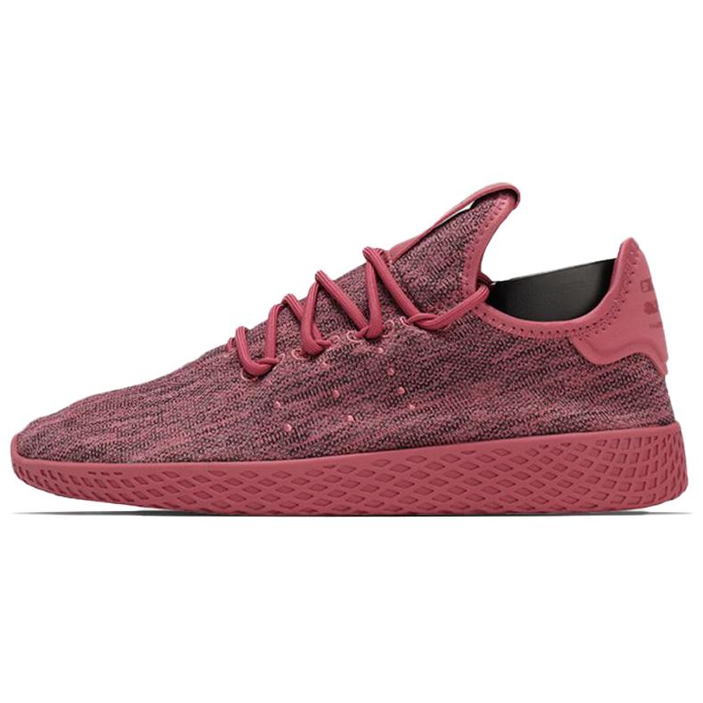 Adidas Pharrell x Tennis Hu Sneakers da Donna Tinte a Immersione Rosso Traccia-Marrone Gesso-Bianco DB2858