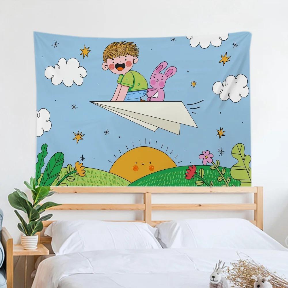 

Детский декоративный гобелен Украшение офиса Гостиная Домашний настенный гобелен 100x75cm