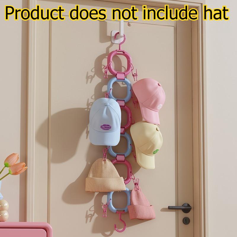 

1pcs Over-the-Door Hat Storage Clips Home Baseball Cap Duckbill Hat Organizer Multifunctional Closet Display Rack