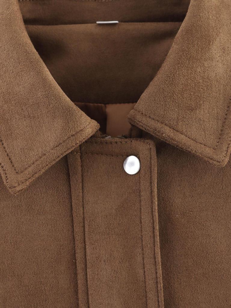 Damen 2025 Frühling/Herbst Wildleder-Bomberjacke - Lässig, lockere Passform, Oberbekleidung im euroamerikanischen Stil