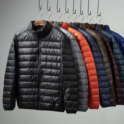 Giacca Portatile Leggera da Uomo Autunno Inverno Giovanile con Collo Rialzato Imbottita Calda Capo d'Abbigliamento Casual