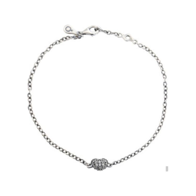 Pandora Heart Decoration 925 Silver Cubic Zirconia Bracelet Women bracelet 590504CZ Box,16