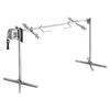 Grătar cu rotisor, AC220-240V Kit Grătar Electric cu Rotisor pe 8 Niveluri de Înălțime, Kit Grătare BBQ cu Rotisor cu Capacitate de Încărcare 60 kg, Motor 38W, Inox