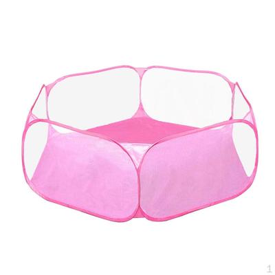 Small Animal Cage Tent Foldable Exercise Playpen Easy To Clean Yard Outdoor/Indoor Fence Portable