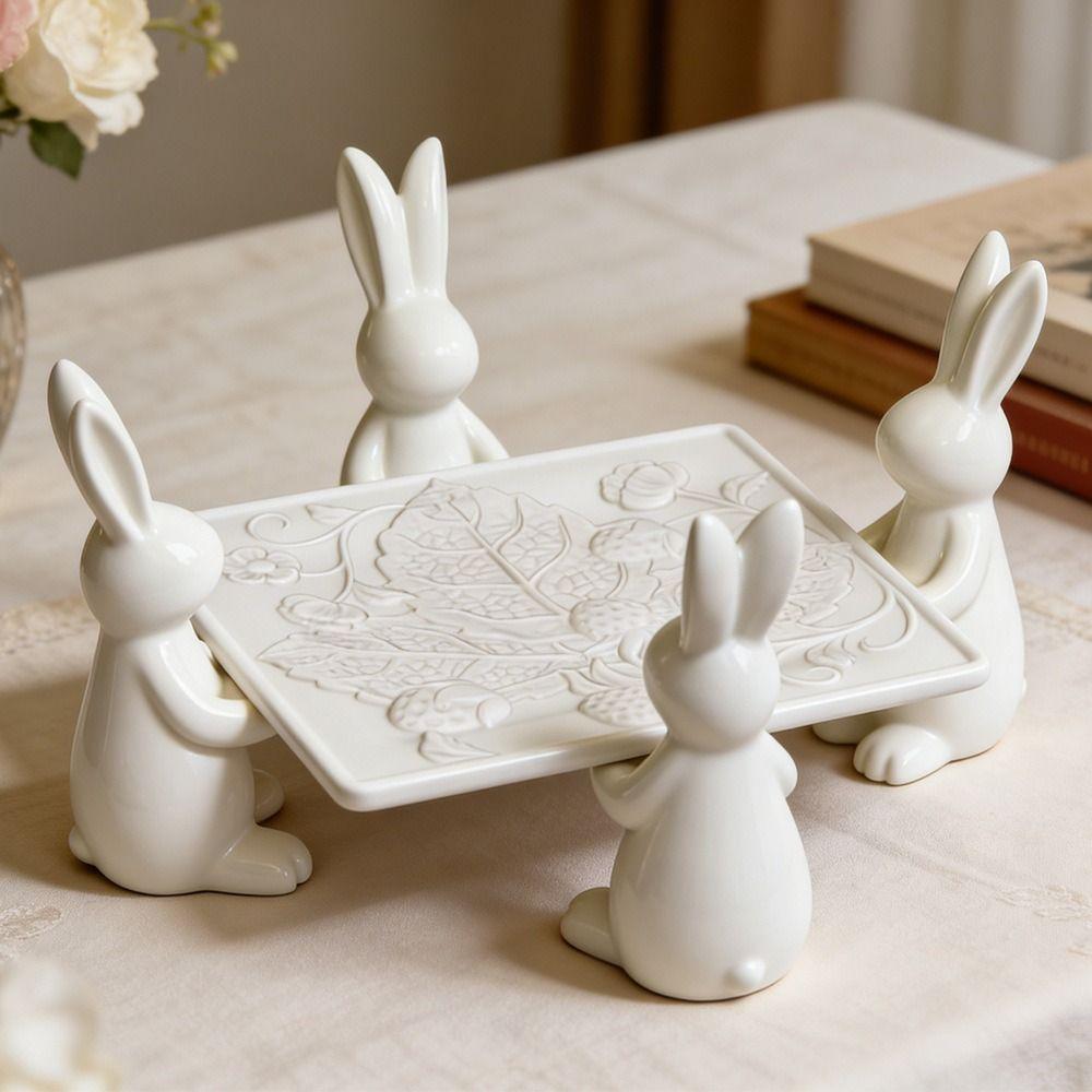 3D Design Bunny Tray Mold Reusable Plaster Mold New Cake Tray Mold Party Supplies