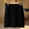 Autumn & Winter 100% Pure Wool High Waist Knit Pencil Skirt for Women