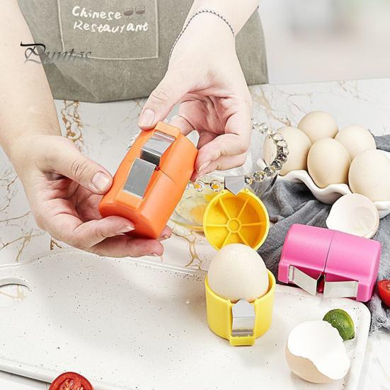 2Pcs Egg Shell Opener Egg Opener Tool for Clean Cracking Handheld Eggshell Cutter Multifunctional Eggs Breaker And Separator for Cooking Camping