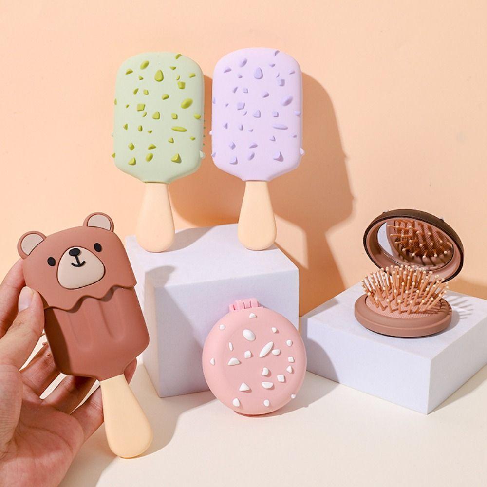 

Мультяшная расческа для массажа кожи головы, антистатический парикмахерский инструмент для укладки, милая щетка для волос на воздушной подушке