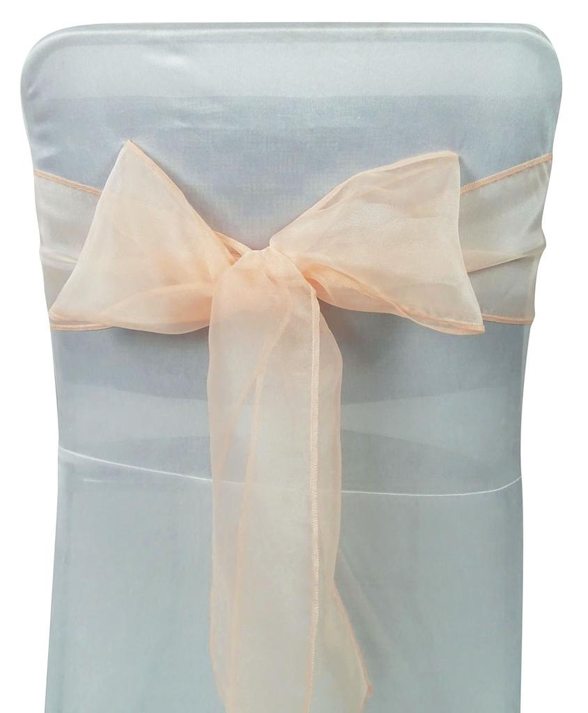 Darling Souvenir Pack Of 25 Satin Chair Sashes Bow Sash For Wedding & Events Supplies Party Decoration Chair Cover Sash - Colors