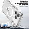 KEYSION Shockproof Transparent Case for MagSafe for iPhone 17 Pro Max Clear TPU+PC Magnetic Wireless Charging Phone Back Cover