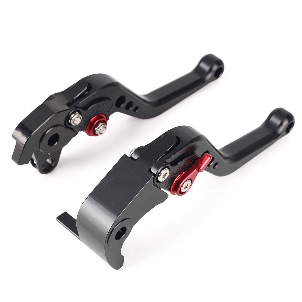 

Mallofusa Motorcycle Pair Short Brake Clutch Levers for Honda CBR1000RR 2004 2005 2006 2007 Black & Red CNC Aluminum short чёрный
